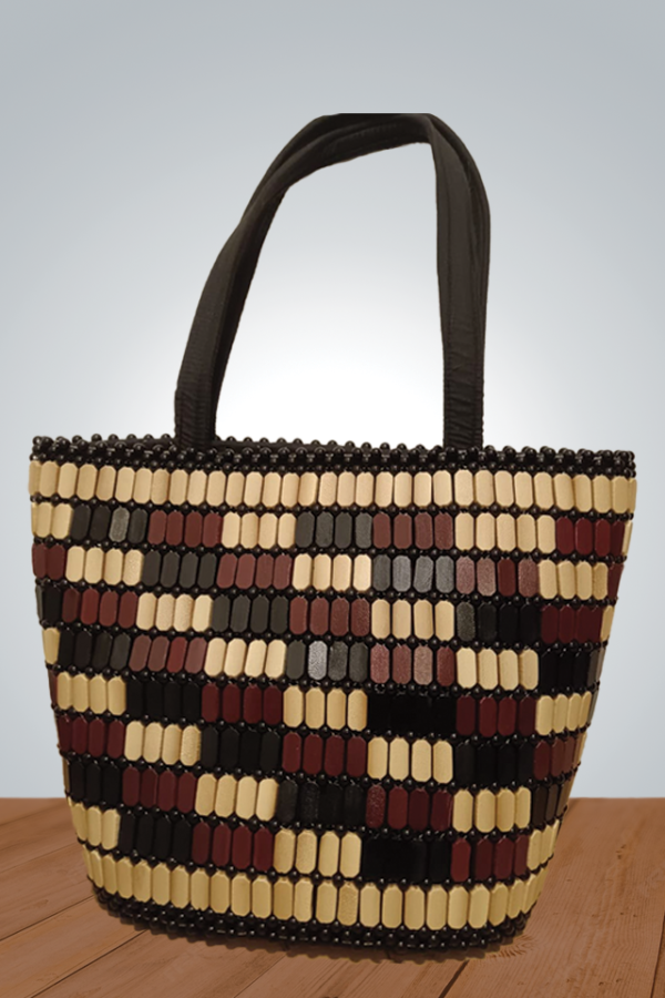 African wooden bag